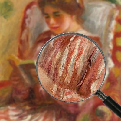 Gabrielle Lisant Pierre-Auguste Renoir par234 canvas print