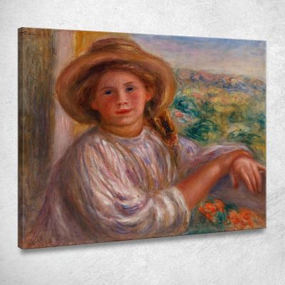 Girl On A Balcony Cagnes Pierre-Auguste Renoir par241 canvas print 