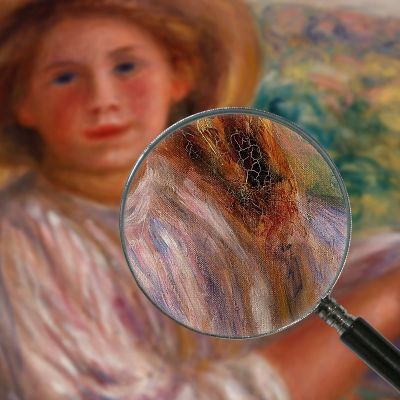 Girl On A Balcony Cagnes Pierre-Auguste Renoir par241 canvas print