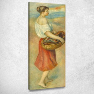 Girl With A Basket Of Fish Pierre-Auguste Renoir par243 canvas print 
