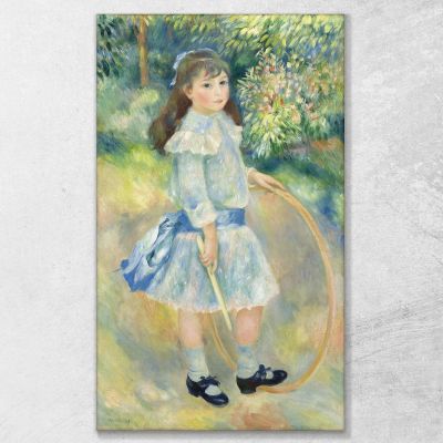 Girl With A Hoop Pierre-Auguste Renoir par244 canvas print 