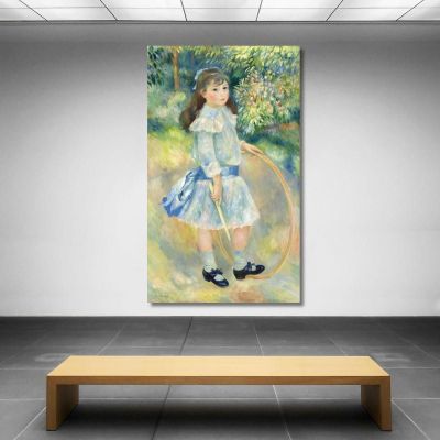 Girl With A Hoop Pierre-Auguste Renoir par244 canvas print 