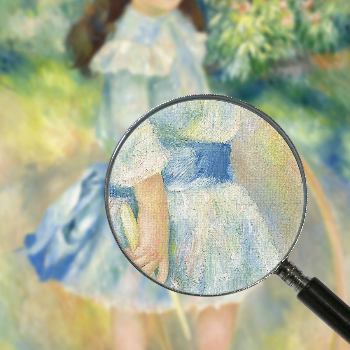 Girl With A Hoop Pierre-Auguste Renoir par244 canvas print