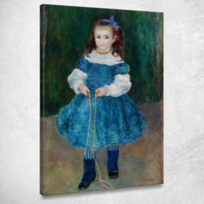 Girl With A Jump Rope Portrait Of Delphine Legrand Pierre-Auguste Renoir par245 canvas print 
