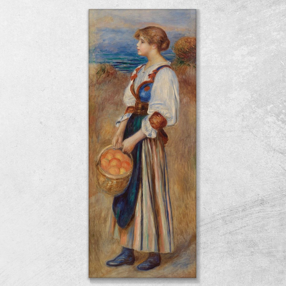 Girl With Basket Of Oranges Pierre-Auguste Renoir par246 canvas print 