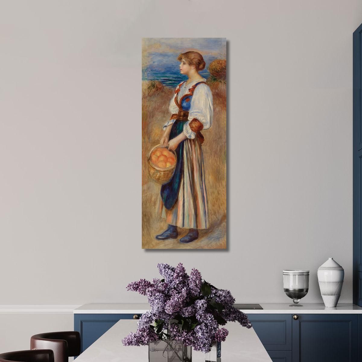 Girl With Basket Of Oranges Pierre-Auguste Renoir par246 canvas print 