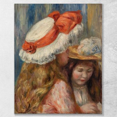 Girls With Hats Pierre-Auguste Renoir par249 canvas print 