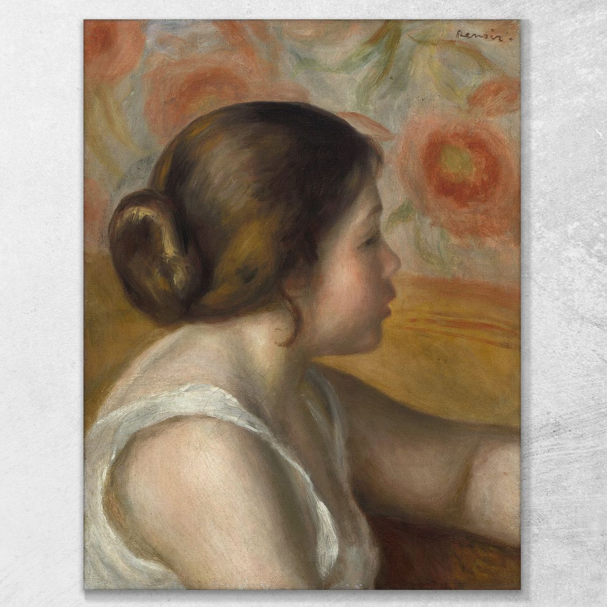 Head Of A Young Girl Pierre-Auguste Renoir par254 canvas print 