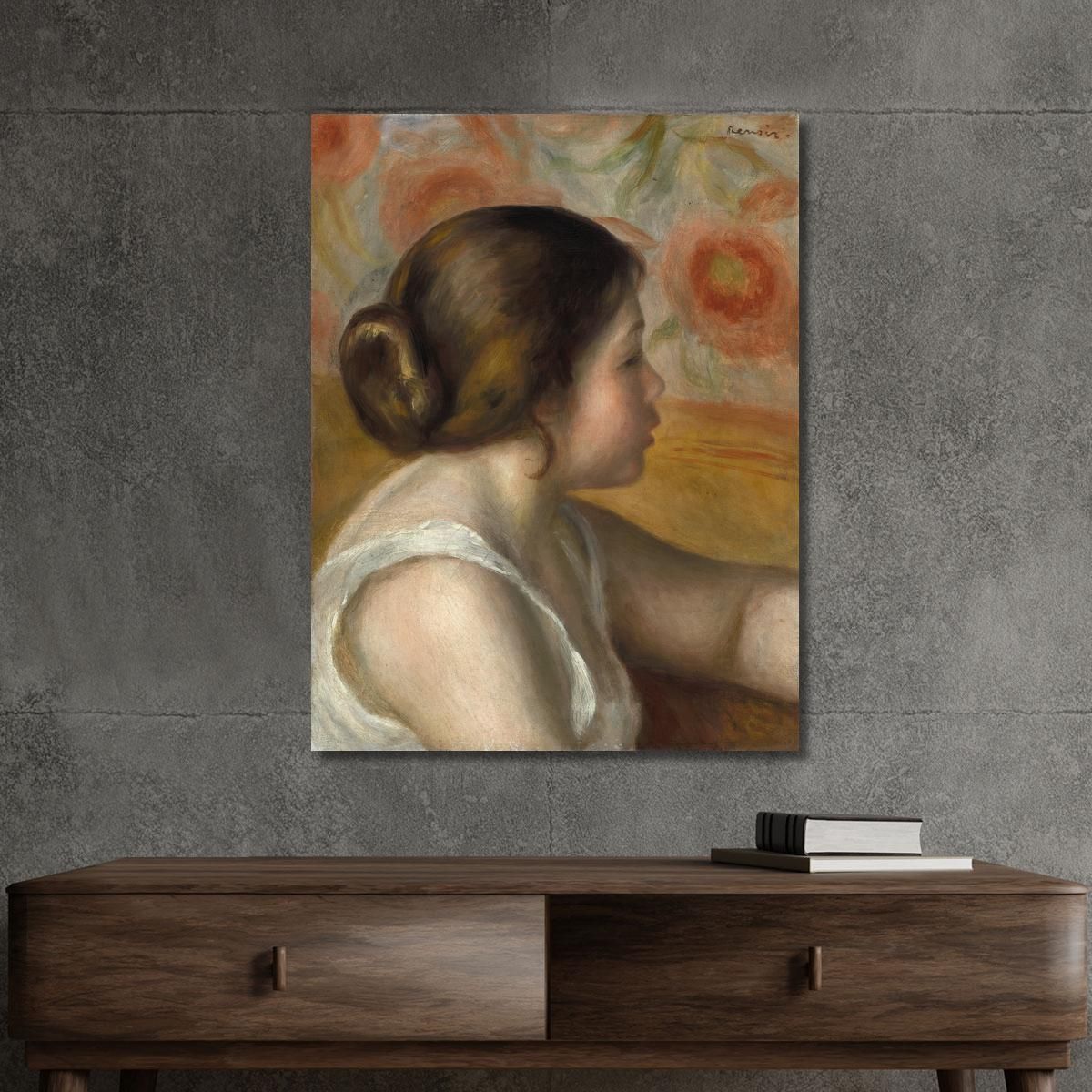 Head Of A Young Girl Pierre-Auguste Renoir par254 canvas print 