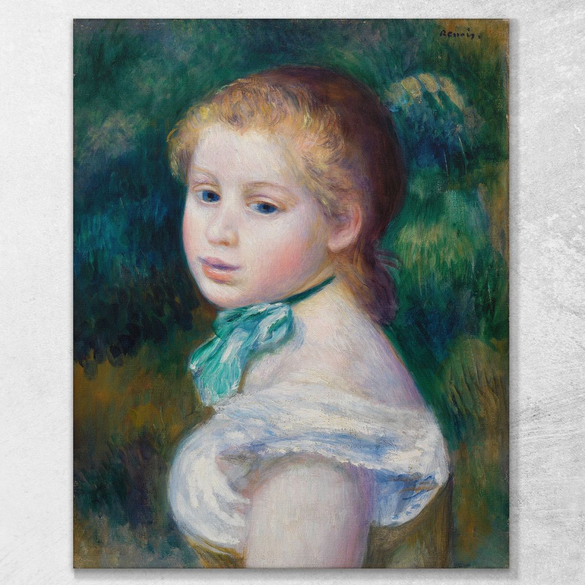 Head Of Young Girl Pierre-Auguste Renoir par255 canvas print 