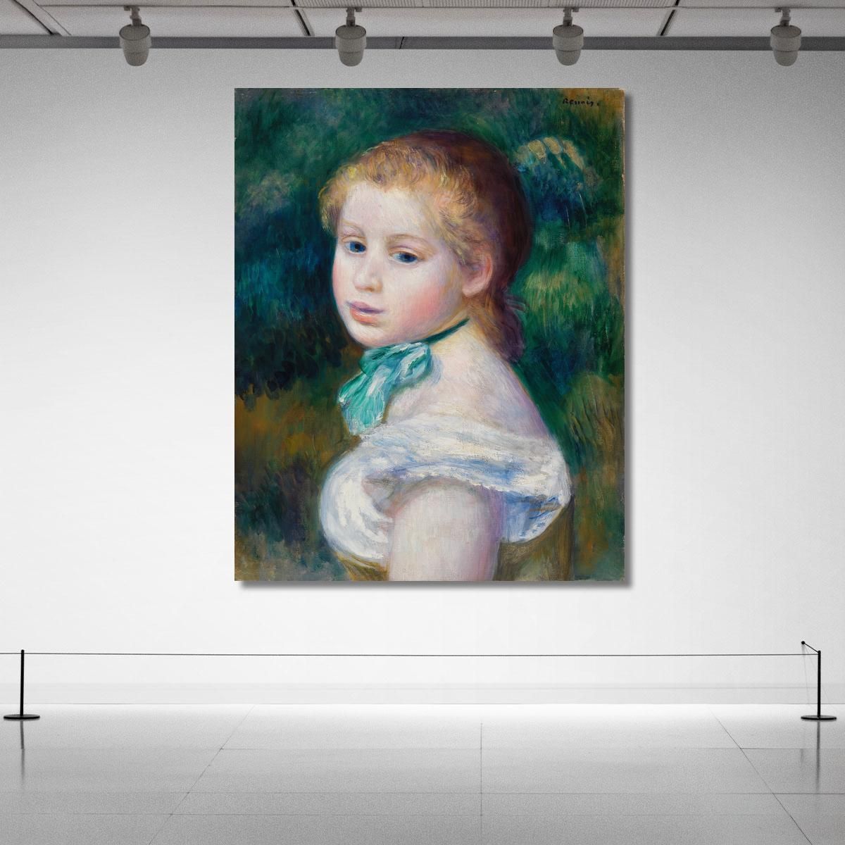 Head Of Young Girl Pierre-Auguste Renoir par255 canvas print 