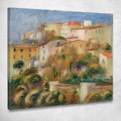 Houses On A Hill Group Of Houses On A Hillside Pierre-Auguste Renoir par258 canvas print 