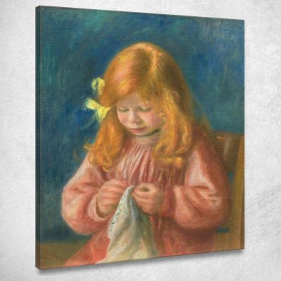 Jean Renoir Sewing Pierre-Auguste Renoir par263 canvas print 