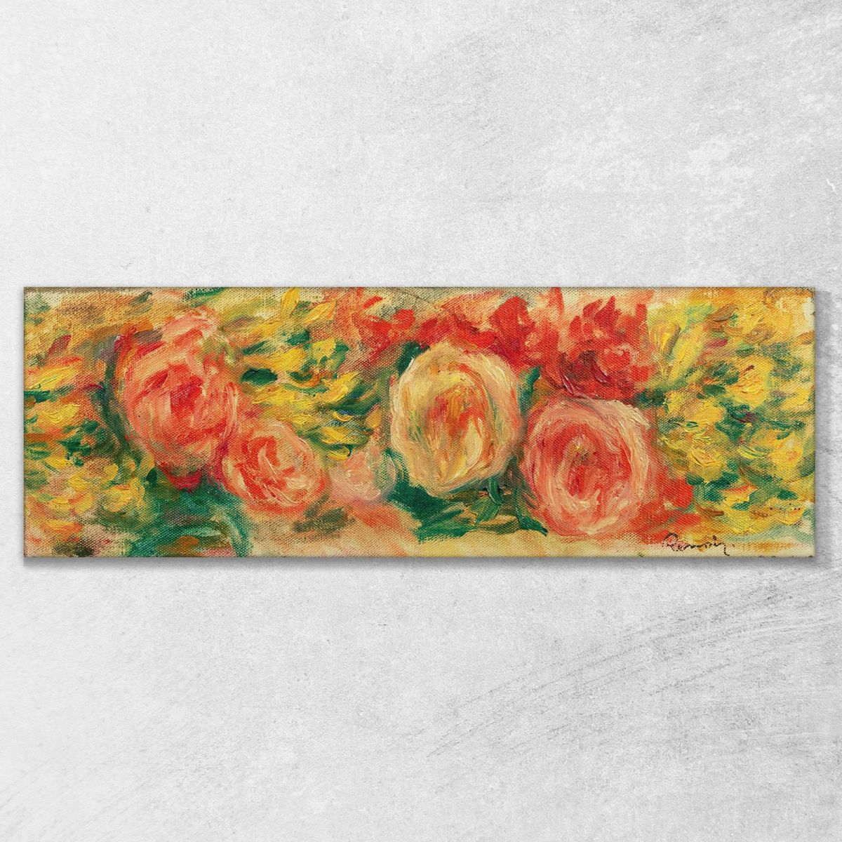 Flower Throw Pierre-Auguste Renoir par265 canvas print 