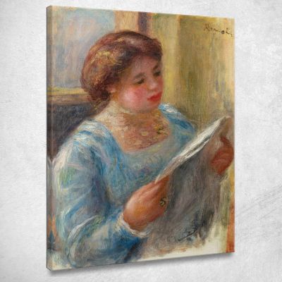 Young Woman Reading Pierre-Auguste Renoir par268 canvas print 