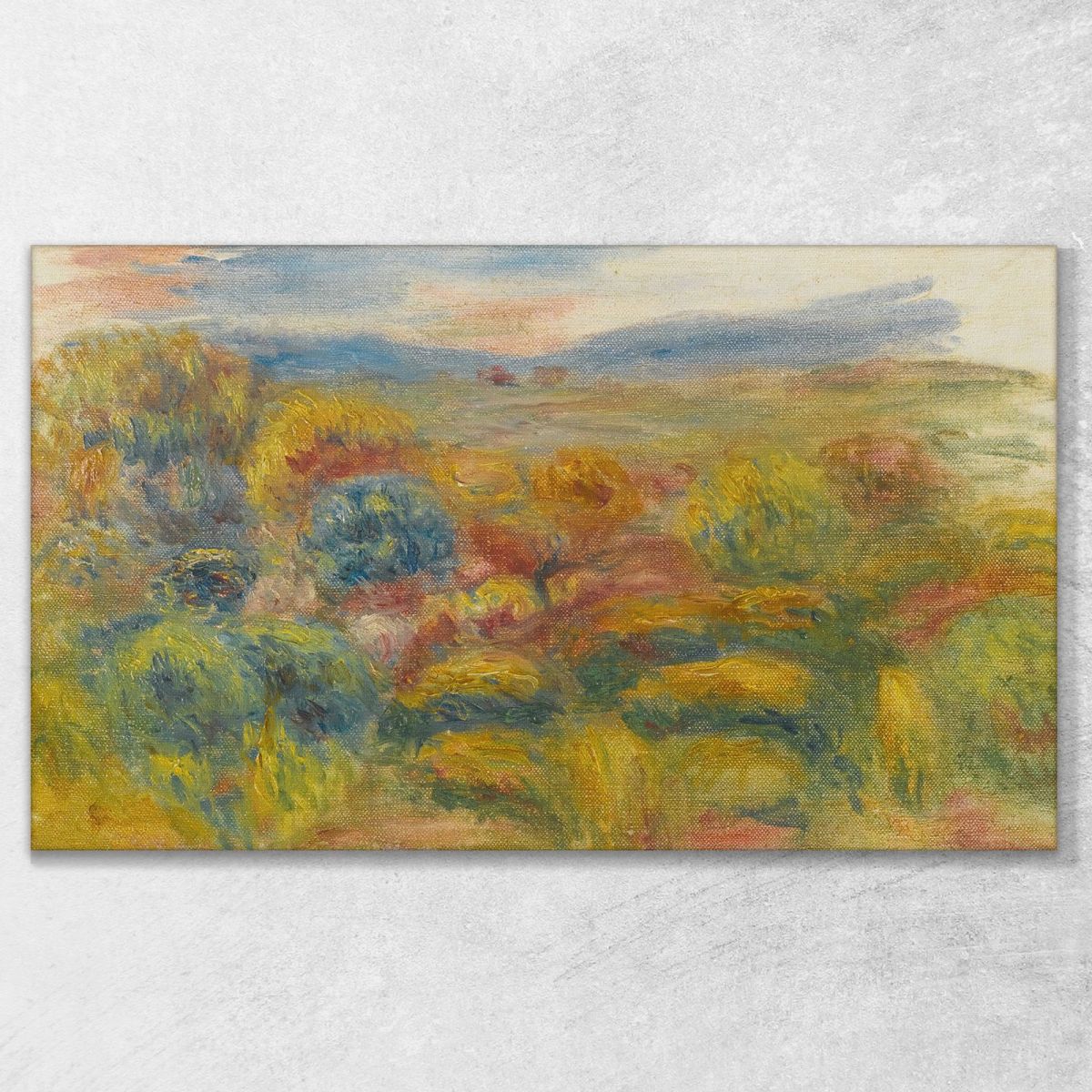 The Red Hill Pierre-Auguste Renoir par277 canvas print 