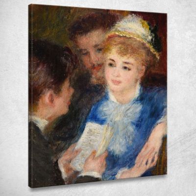 Reading The Role Pierre-Auguste Renoir par281 canvas print 