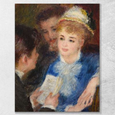Reading The Role Pierre-Auguste Renoir par281 canvas print 