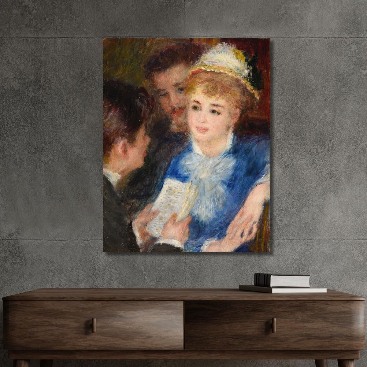 Reading The Role Pierre-Auguste Renoir par281 canvas print 