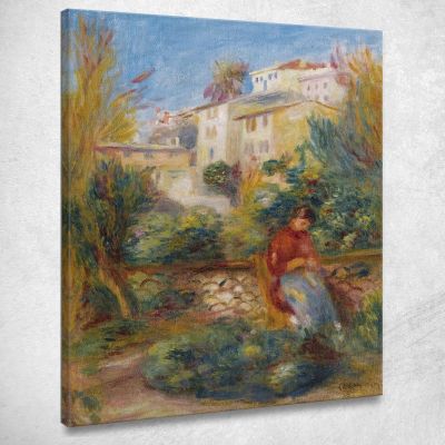 The Terrace In Cagnes Pierre-Auguste Renoir par284 canvas print 