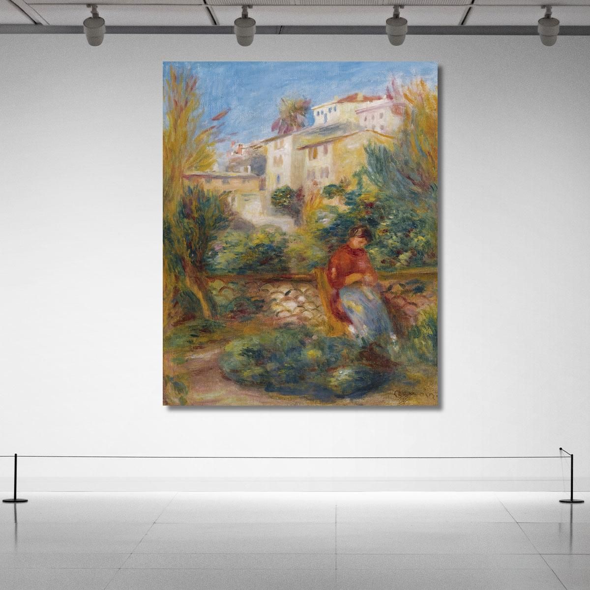 The Terrace In Cagnes Pierre-Auguste Renoir par284 canvas print 
