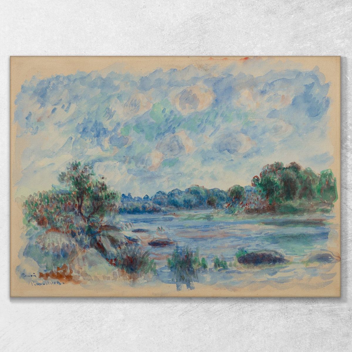Landscape At Pont-Aven Pierre-Auguste Renoir par294 canvas print 
