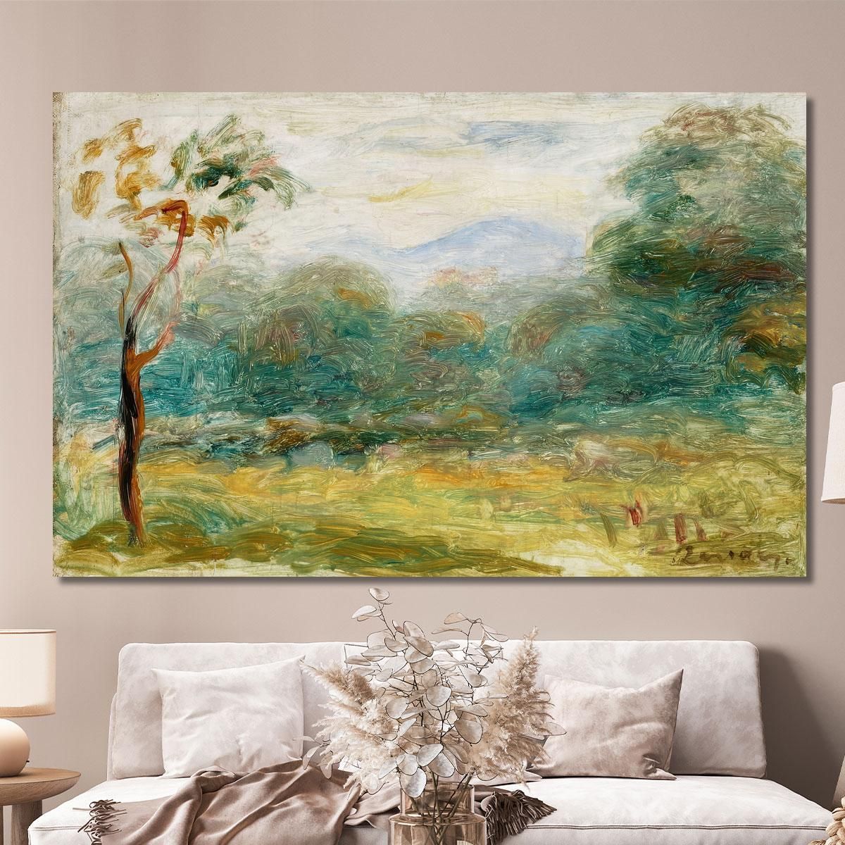 Landscape From The South Of France Cagnes-Sur-Mer Pierre-Auguste Renoir par295 canvas print 