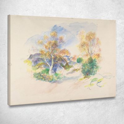 Landscape With A Path Between Trees Pierre-Auguste Renoir par297 canvas print 