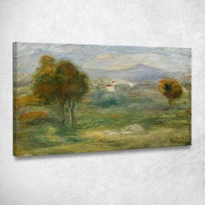 Landscape With Houses In Cagnes-Sur-Mer Pierre-Auguste Renoir par298 canvas print 