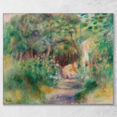 Landscape With Woman Gardening Pierre-Auguste Renoir par300 canvas print 