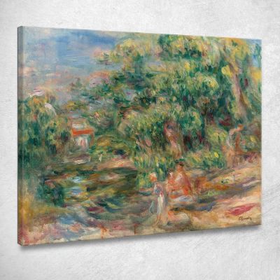 Washerwomen On The Banks Of The Loup Pierre-Auguste Renoir par305 canvas print 