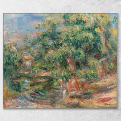 Washerwomen On The Banks Of The Loup Pierre-Auguste Renoir par305 canvas print 