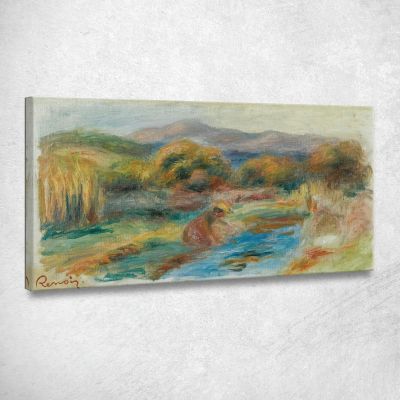 Washer In A Landscape Pierre-Auguste Renoir par306 canvas print 