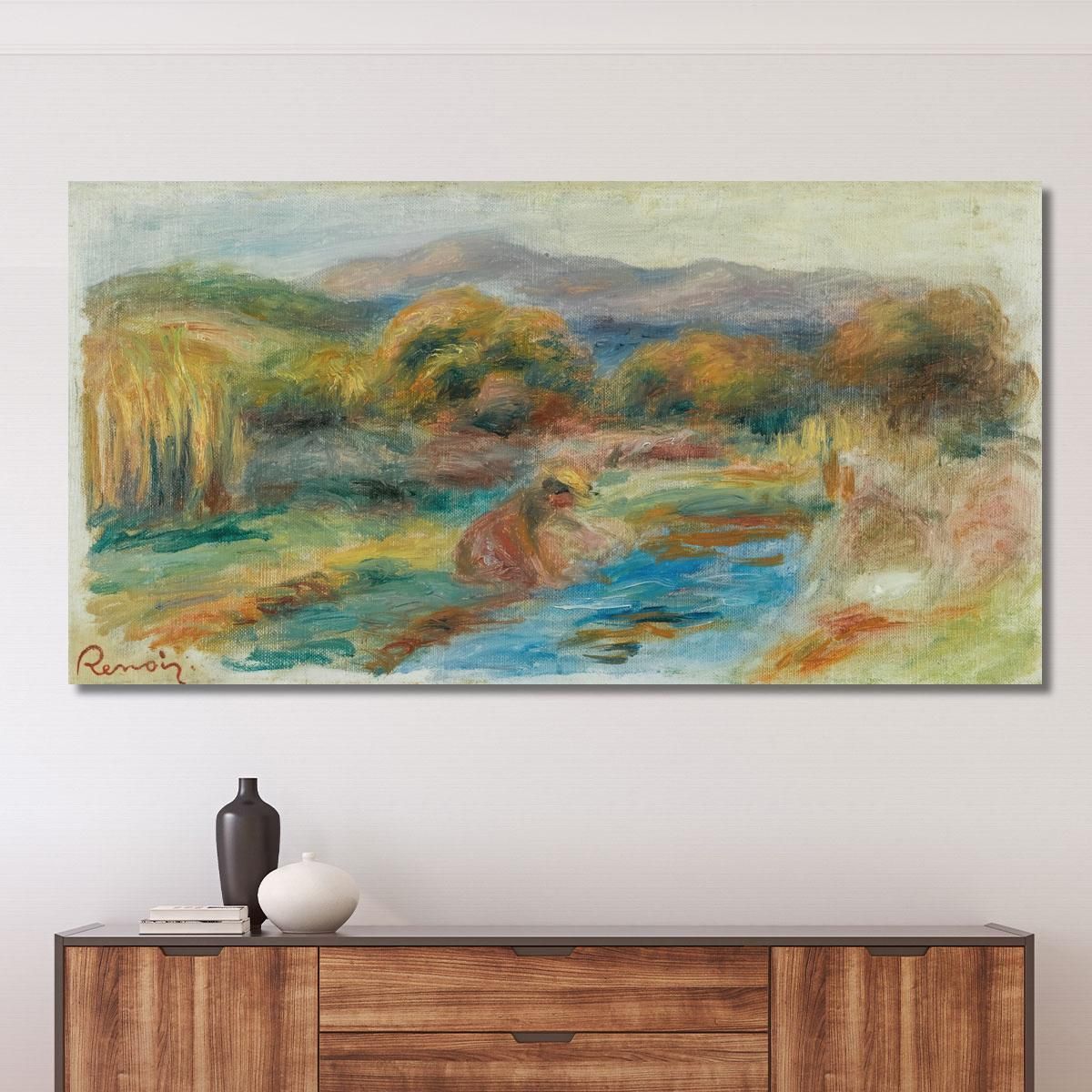 Washer In A Landscape Pierre-Auguste Renoir par306 canvas print 