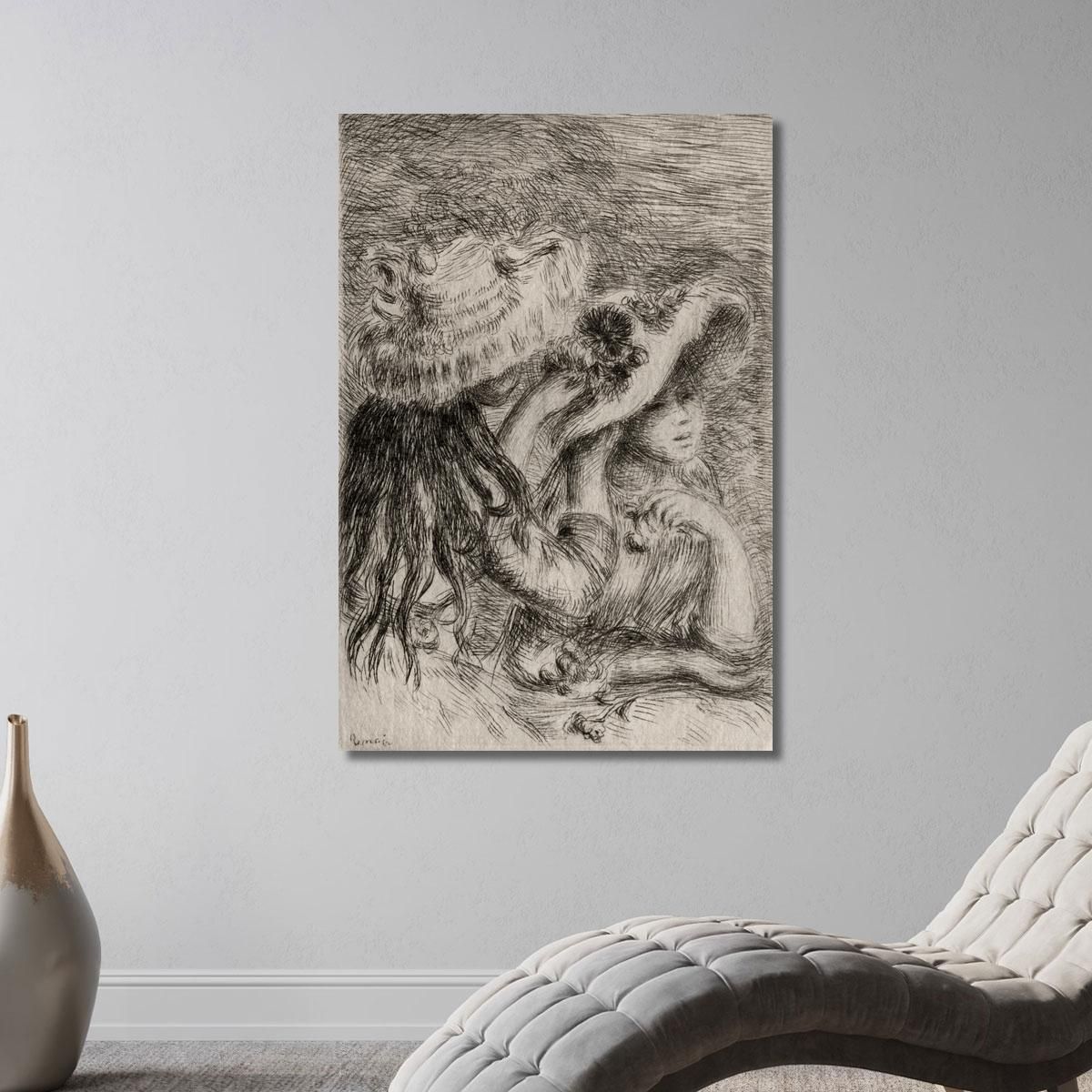 The Pinned Hat Pierre-Auguste Renoir par309 canvas print 