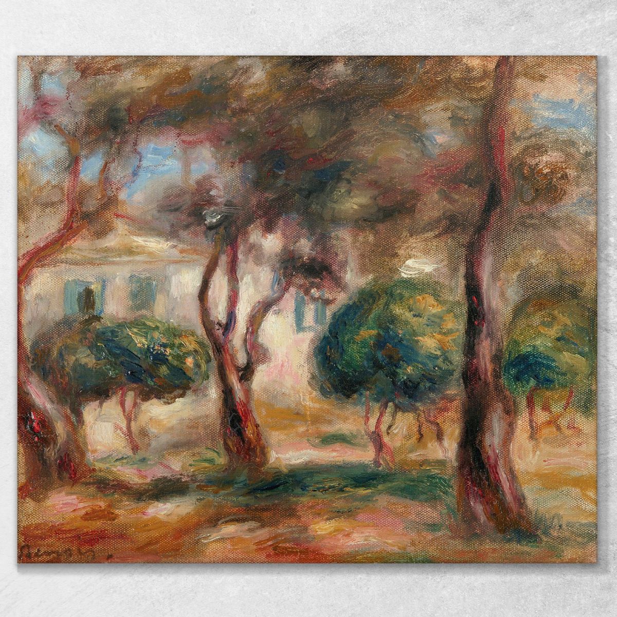The Collettes Garden Pierre-Auguste Renoir par314 canvas print 
