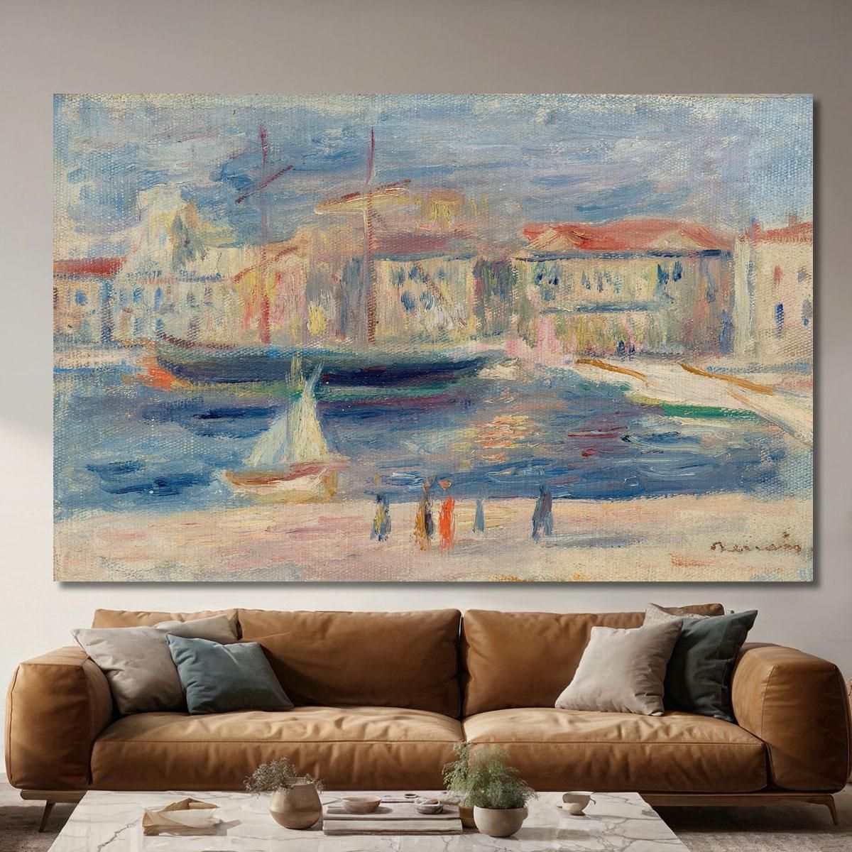 The Port Of Saint-Tropez Pierre-Auguste Renoir par316 canvas print 