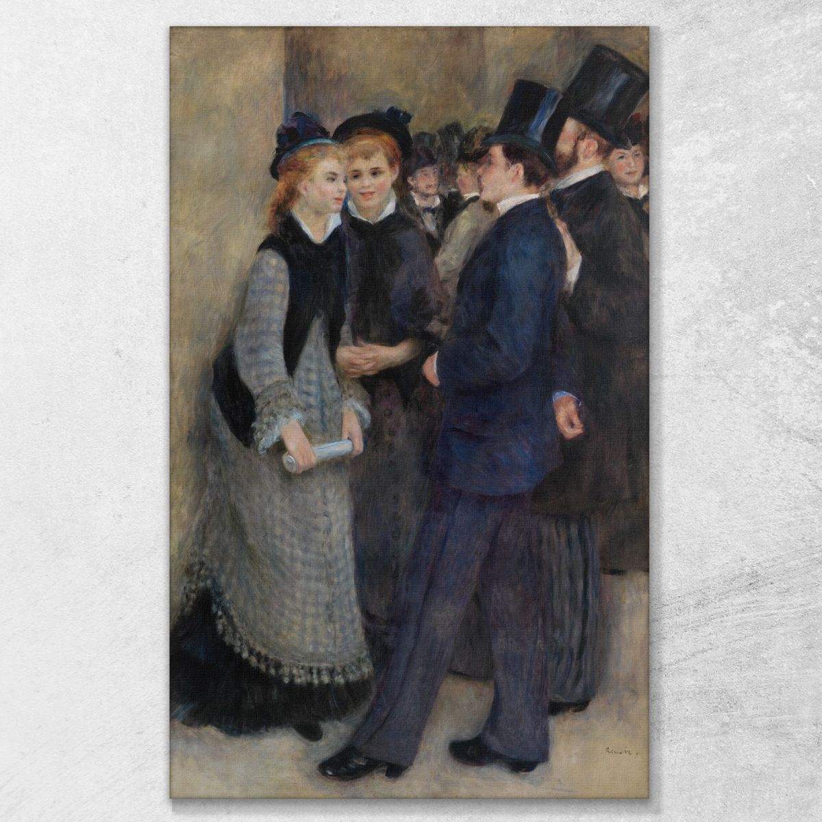 Leaving The Conservatory Pierre-Auguste Renoir par319 canvas print 