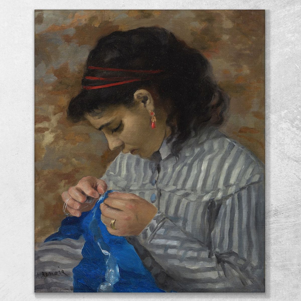 Lise Sewing Pierre-Auguste Renoir par324 canvas print 