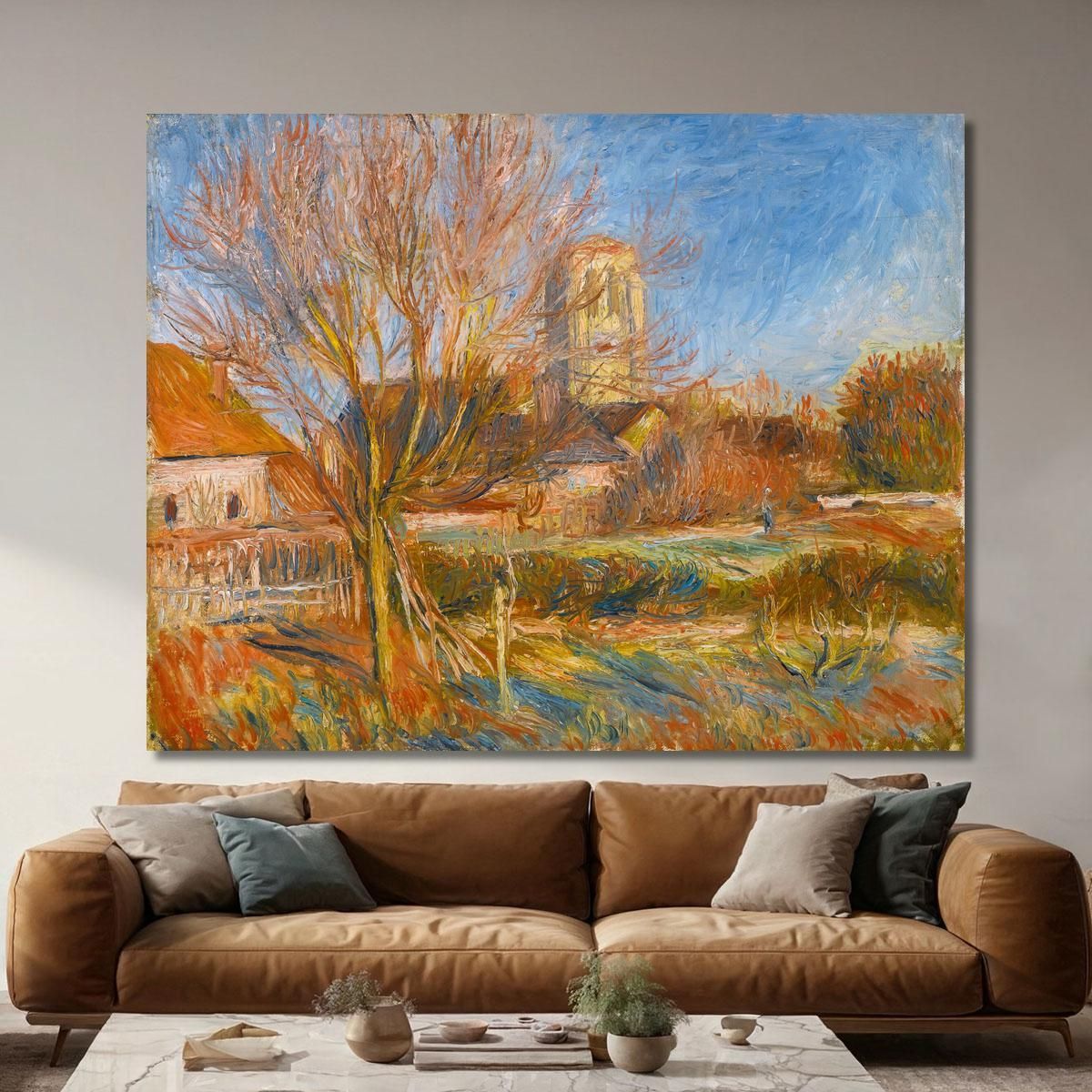 The Church In Essoyes Pierre-Auguste Renoir par332 canvas print 