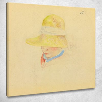 Madame Renoir With A Hat Pierre-Auguste Renoir par337 canvas print 
