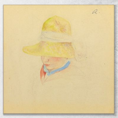 Madame Renoir With A Hat Pierre-Auguste Renoir par337 canvas print 