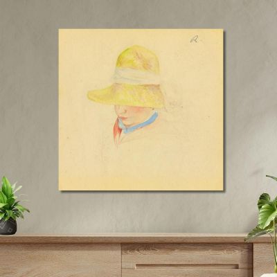 Madame Renoir With A Hat Pierre-Auguste Renoir par337 canvas print 