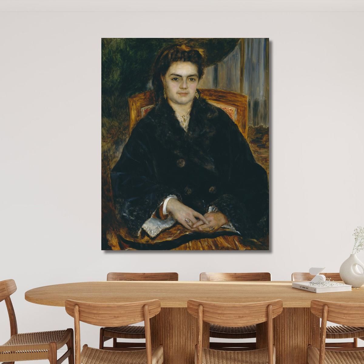 Madame Édouard Bernier Marie-Octavie-Stéphanie Laurens Pierre-Auguste Renoir par339 canvas print 