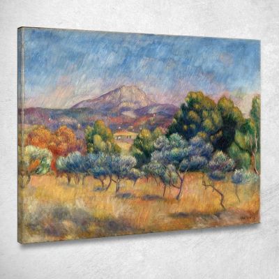 Mont Sainte-Victoire Pierre-Auguste Renoir par347 canvas print 