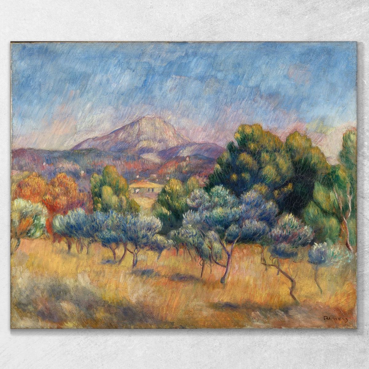 Mont Sainte-Victoire Pierre-Auguste Renoir par347 canvas print 