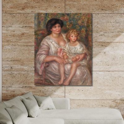 Mother And Child Pierre-Auguste Renoir par348 canvas print 