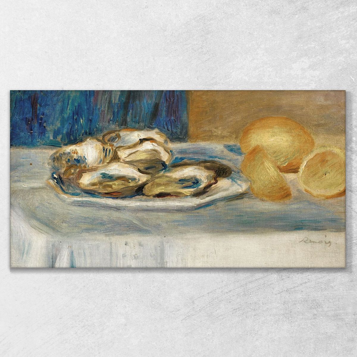 Still Life With Lemons And Oysters Pierre-Auguste Renoir par352 canvas print 