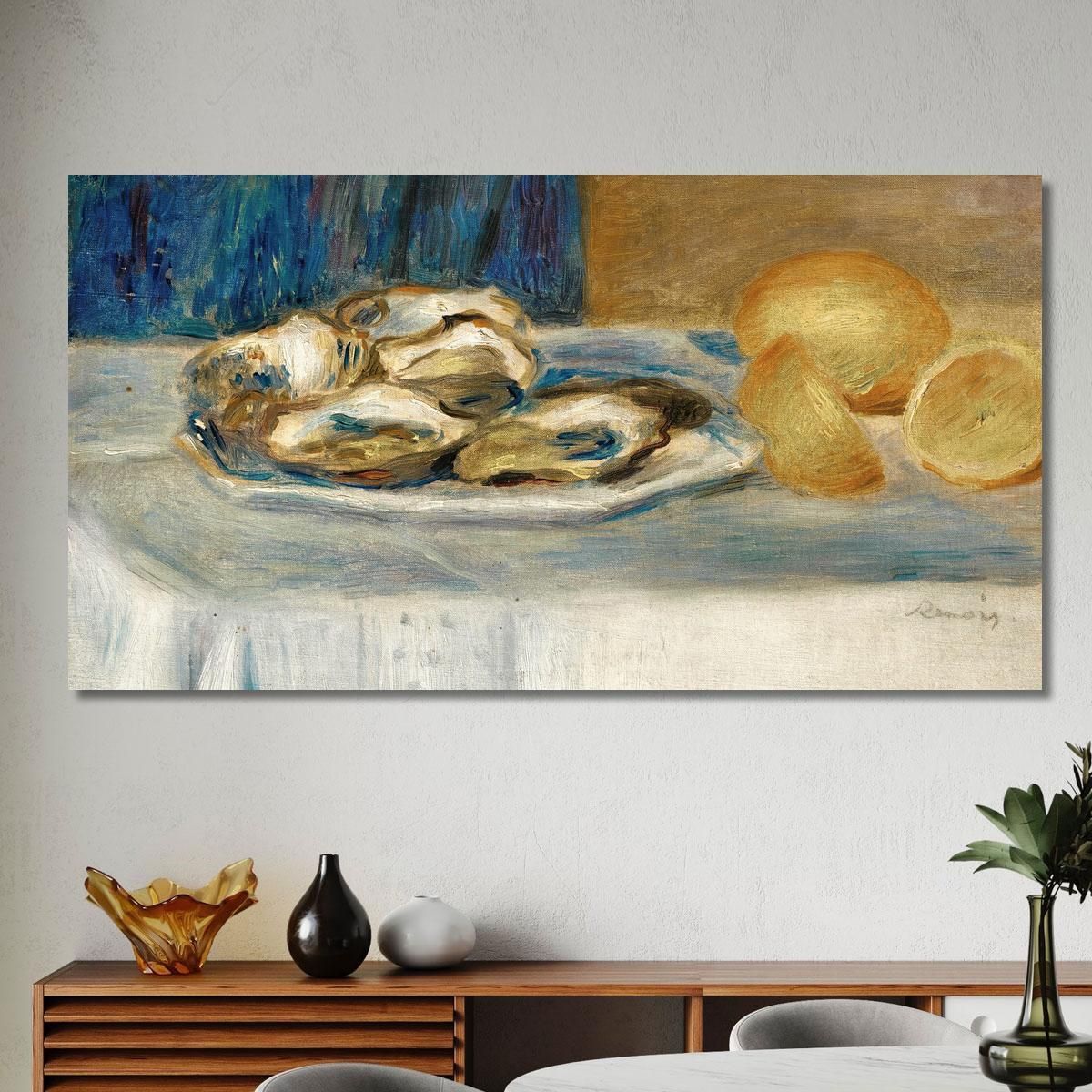 Still Life With Lemons And Oysters Pierre-Auguste Renoir par352 canvas print 