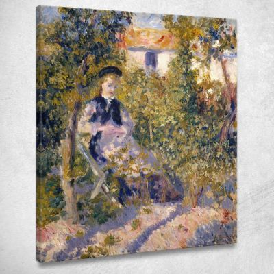 Nini In The Garden Nini Lopez Pierre-Auguste Renoir par357 canvas print 
